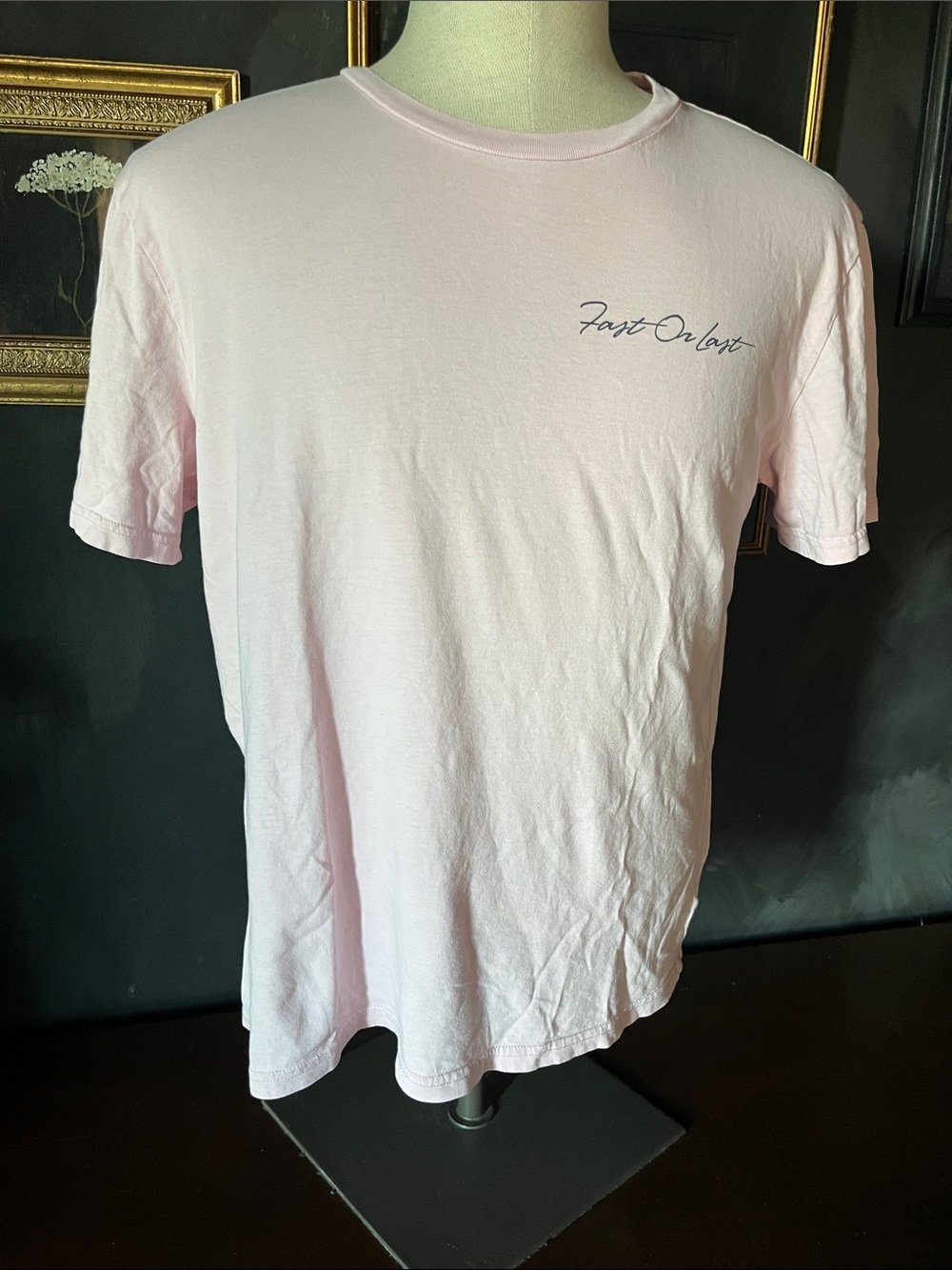 Light Pink Crewneck Short-Sleeve Tee